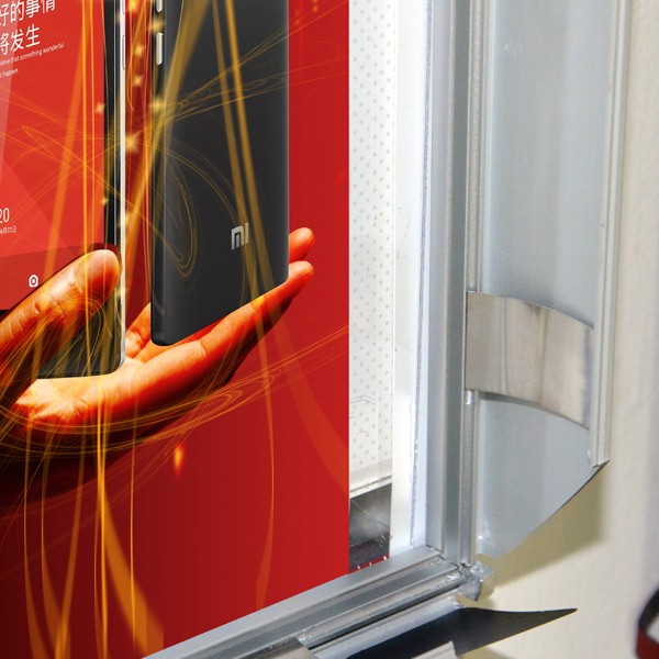 Waterproof Aluminum Profile Slim LED Light Box Sign Snap Frame 18mm Thickness