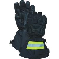 Silicone de Kevlar enduisant la longue bande de Gloves With Refelective de sapeur-pompier de manchette