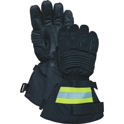 Silicone de Kevlar que reveste a fita longa de Gloves With Refelective do sapador-bombeiro do punho