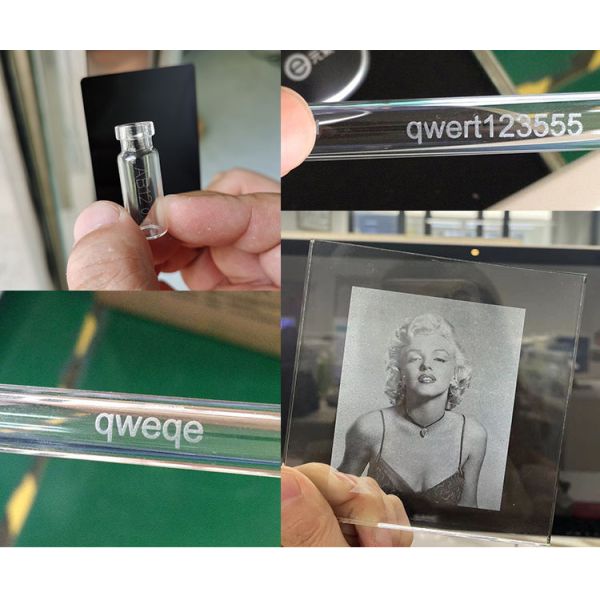 3W Laser Printing Equipment  200*200mm 5W UV Fiber Laser Machine Desktop For Sunglass Pen