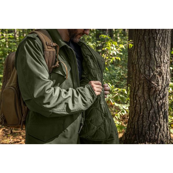 Оливка куртки поля M65 неподдельной тактической равномерной армии боя излишная