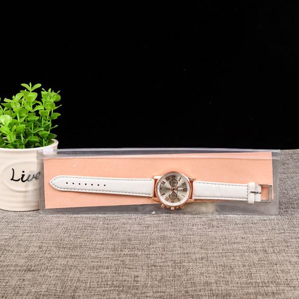 High quality transparent watch pen packaging bag with zipper customized PVC plastic bag