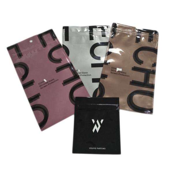 Saco Cmyk do empacotamento plástico da roupa de VMPET Mopp 110mic com janela
