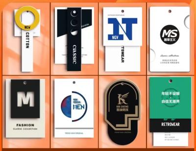 Custom Paper Printing Services Clothing Packaging Thank You Card Hang Tag With Hole