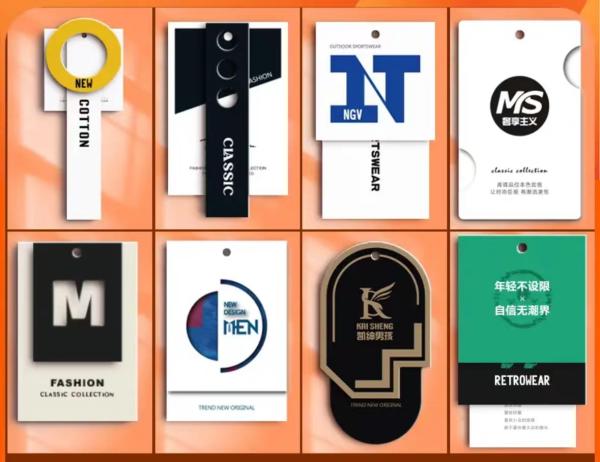 Custom Paper Printing Services Clothing Packaging Thank You Card Hang Tag With Hole