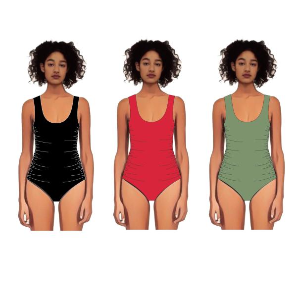 Custom High Waist Fitness Bikini One Piece Women Swimwear AS SHOW 82%Nylon 18%Elastane