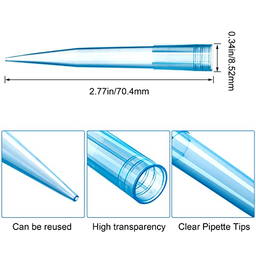 Universal 10ul 200ul 1000ul Color Blue Yellow White Pipette Tips