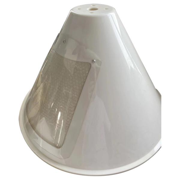 Tambores de HDPE blanco opaco de 51 cm para alambre de soldadura | 200-350 kg con cubierta antipolvo