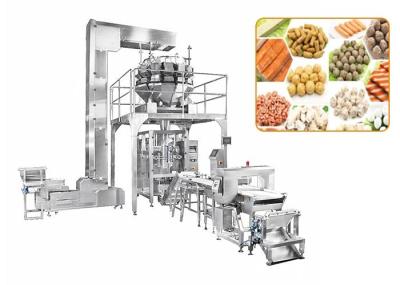 Alimentação pesando o sistema de empacotamento automatizado alimento congelado selagem de enchimento