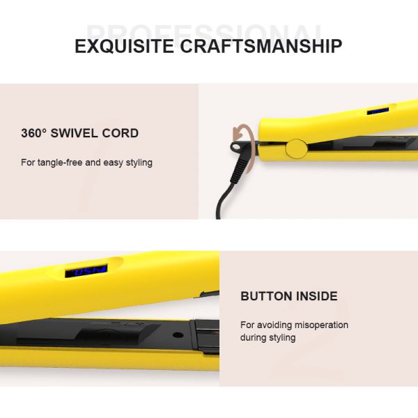 титан утюга регулируемой температуры 35W ультракрасный плоский покрывает соответствующее для всех волос