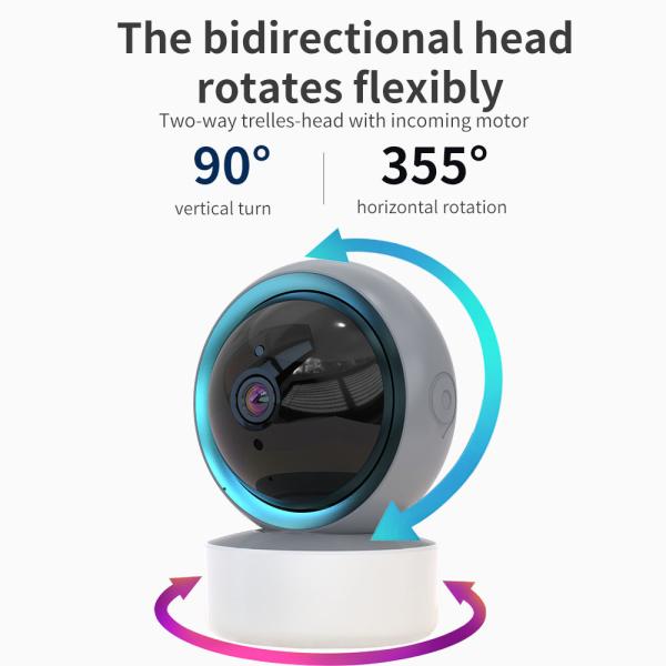Tuya  Indoor Smart Home 2/3/5mp Full HD Mini IP Camera Night Vision 1080P Wireless Security Camera