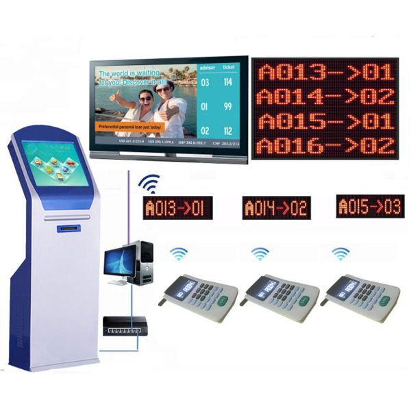 Bank/Hospital/Clinic Service Center Counter QMS Queue Ticketing System