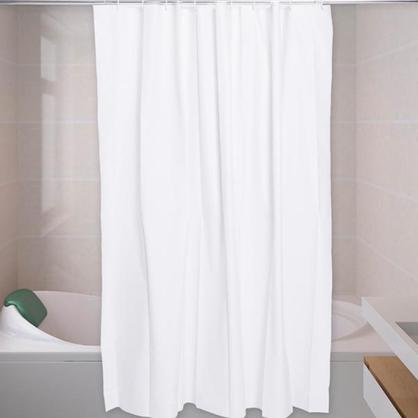 Odorless Clear Plastic Shower Curtain Machine Washable With Highly Compatible Design