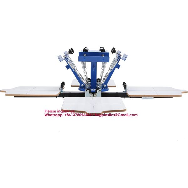 Automatic Silk Screen Printers Rotary Machine Manual Grade 6 Station Screen Printing Machine For Solar Cell Ribbon Solar Cell New Condition For Label Card Paper Printer