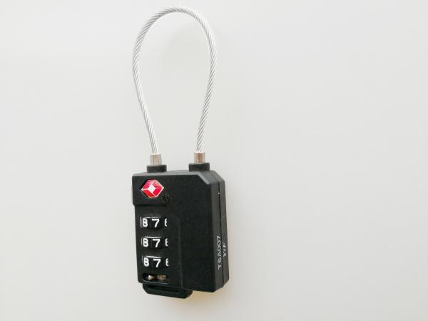 Security TSA Cable Lock 35.1g Length Changed For Travel Bag SGS Certified