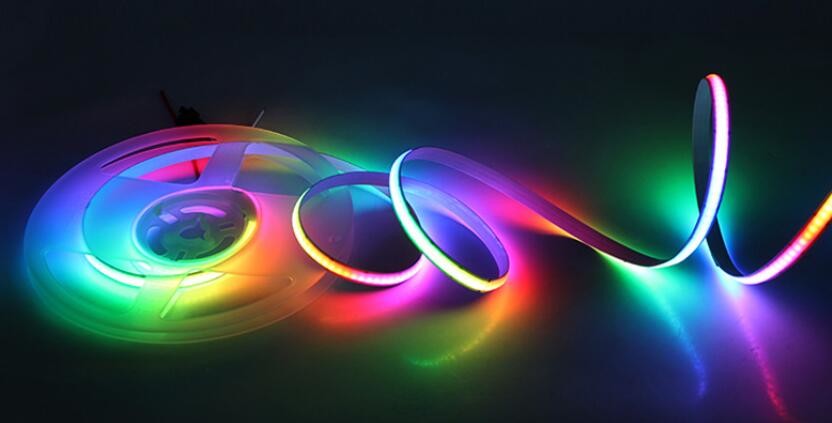 Цифровая RGB Cob Led Strip 3 года гарантии Ce Rohs Dream Color Pixel Rgbic Ws2811 светодиодные ленты освещения