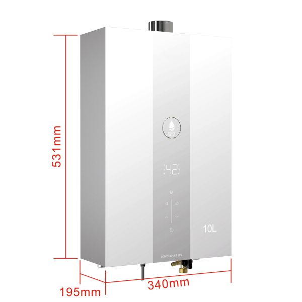 Balanced Flue Gas Water Heater Twin-Pipe System Uses Outdoor Air Zero Indoor Oxygen Consumption