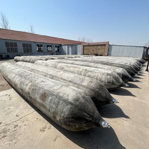 Heavy Duty Ship Launching Marine Rubber Airbags ISO 14409 Compliant