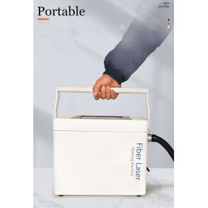 Easy To Move 20W 30W Portable Metal Engraver with Air Cooling Engraving Area 100x100mm
