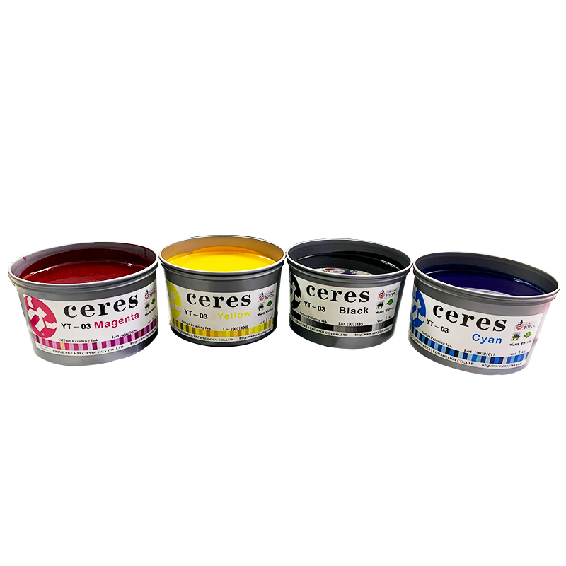 CERES YT-03 Soy Based High Gloss Fast Drying Offset Printing CMYK Ink