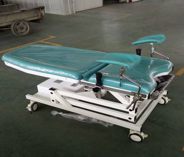 Medical Electric Gynaecology Examination Table Adjustable Women Diagnosis Birth Bed