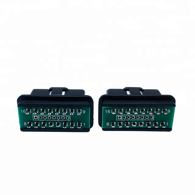 OBDII PCB Diagnostic Tool with Temperature Range -20-80C OBD II 2 Pin Connector Male Black Plug and OBD2 Connector Housing