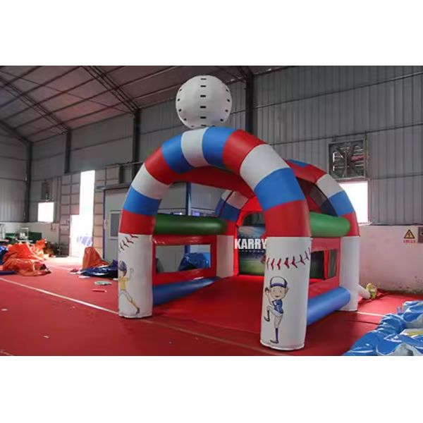 Age Range 14 Years up Inflatable Baseball Batting Cage Shooting Game with Speed Pitch