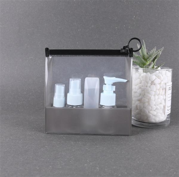 High Durability Clear Plastic Zip Cosmetic Bags High Pressure Resistance