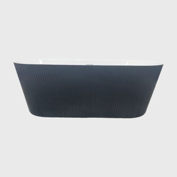 Cubo de baño de esquina blanco negro oval rectangular apilado Acrílico libre de pie 67