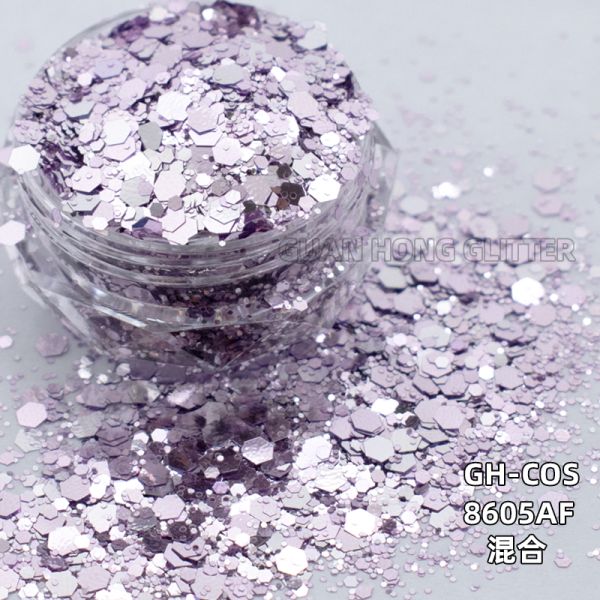 Party Makeup Iridescent Face Glitter Hexagon Titanium Ceramic Loose Cosmetic Glitter