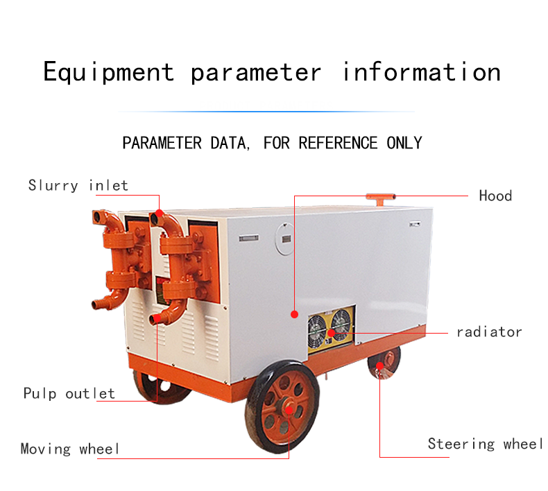Long Lifetime Prestressing Post Tension Grouting Mortar Cement Mixer Machine 450 Kg