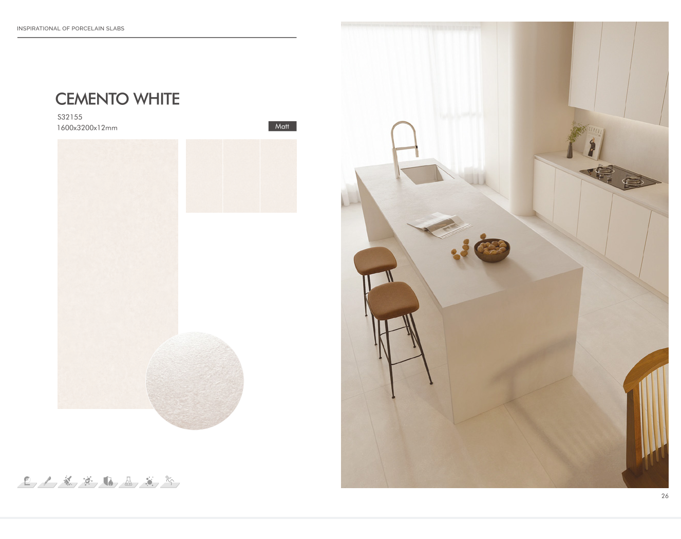 White Glazed Ceramic Tile 12mm For Residential And Commercial Spaces