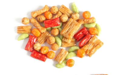 Size Sieved Pretzel Cracker Mix Crispy Taste No Food Color Japanese Style
