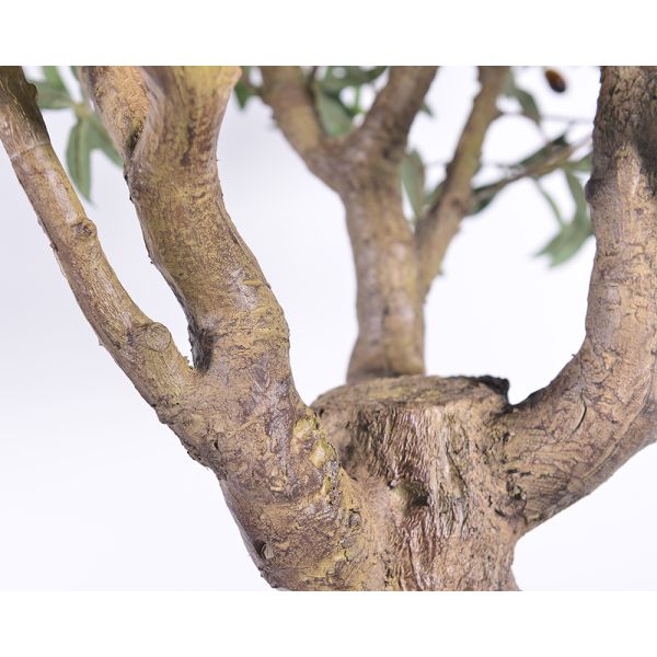 UV Resistant Fake Plant 2.5m tall faux potted olive tree In Planter for Indoor House Plants & Tall Floor Decor