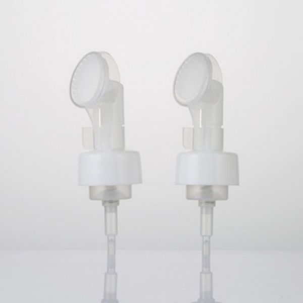 42mm 43mm Personal Care Packaging Soft Silicone Brush Foam Pump for Shampoo Bottle