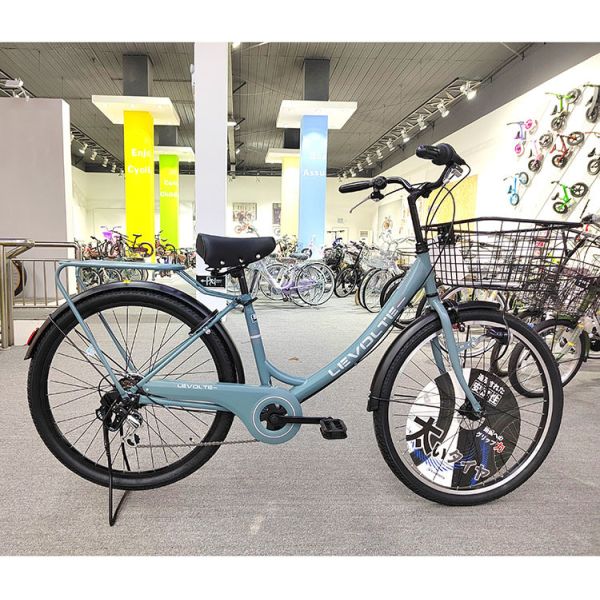 Шестискоростные углеродные городские велосипеды 26 в велосипеде женщины с регулируемым сиденьем