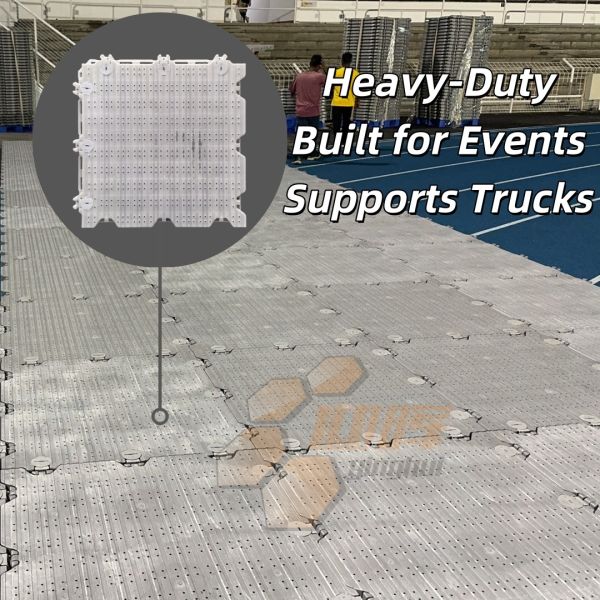 Tente de fête portable facile d'installation en extérieur Concert du stade de Pékin Plancher d'activité de l'événement en plastique Plancher pour l'intérieur