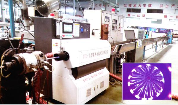 UV LED Radiation Cable Cross Linking Equipment Flame Retardant Insulating XLPE Compounds
