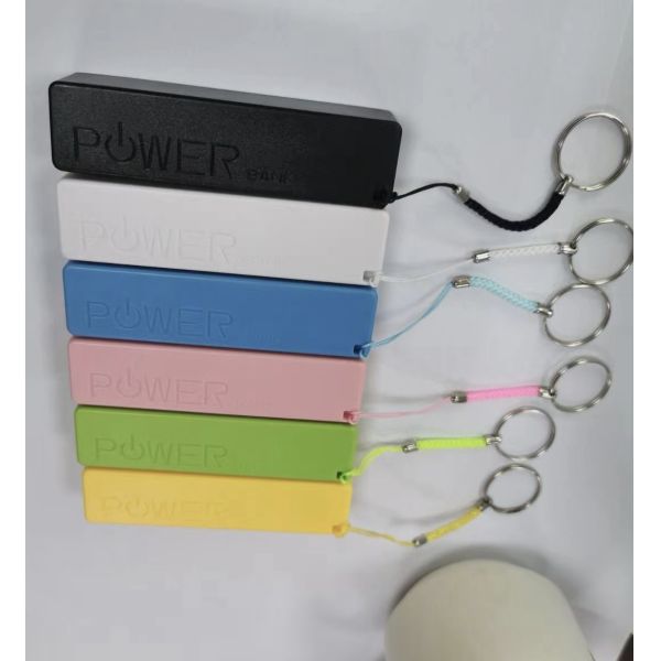 Key Chain Mini Wired Power Bank 2600mAh Portable Mobile Keychain Charger