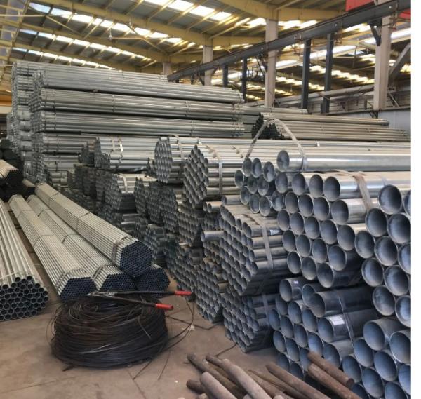 ASTM GI Steel Material BS Round Galvanized Steel Pipe For Building