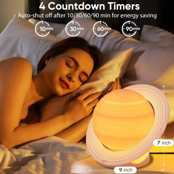 UV Free 10000 Lux Light Therapy Lamp with Adjustable Brightness and Timer for SAD Treatment