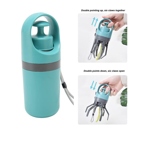 OEM ODM Dog Pooper Scooper Sustainable Plastic Blue Dog Poop Cleaner