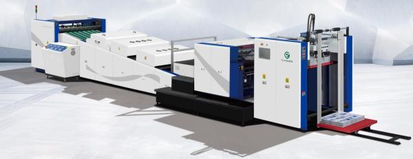 Corrugated Paper UV Spot Laminator Coating Machine 1050mm  9000Sheets Per Hour