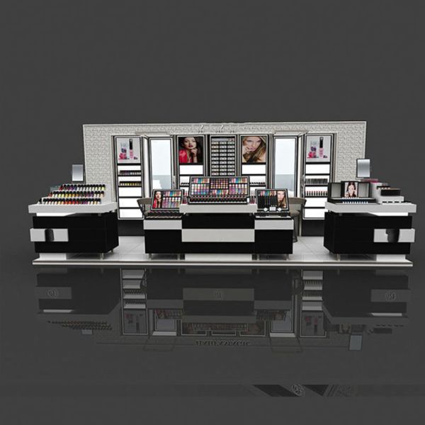 Double-sided Light Duty Cosmetic Store Display Shelves for Shop Counter Design