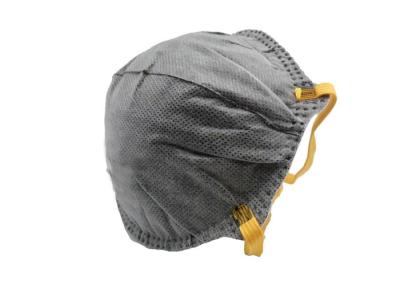 Activated Carbon Filter Dust Mask Gray Color Reducing Heat / Moisture Accumulation