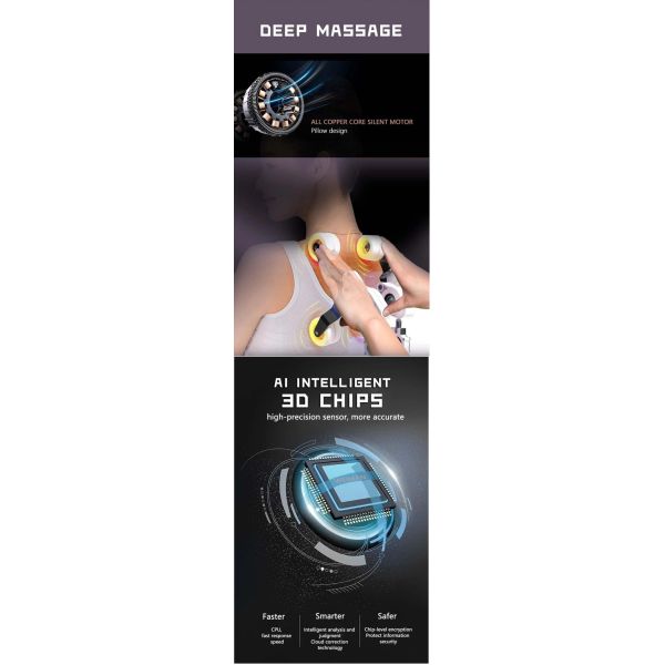 Bionic Shiatsu Massage Chair Zero Gravity Ai Tranquil Ease Massage Chair ROHS