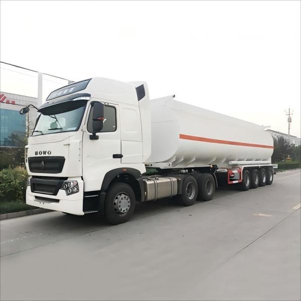 The latest process design of CIMC is a three-axis liquid medium semi-trailer made of high-strength steel/ Liquid Tanker Truck