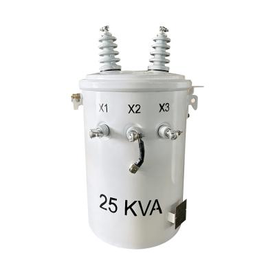 25KVA Single Phase Pole Mounted Transformer Distribution  4160V To 120V  ANSI / IEEE C57