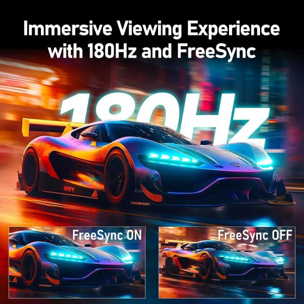 27 Full HD Gaming Monitor with Ring RGB Backlight | 240Hz Refresh Rate, 1ms Response Time, 99% sRGB, FreeSync & Eye Protection