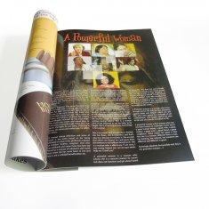 Papier blanc de carte, blanc avec le papier gris de carton, magazines du commerce d'impression de papier spécial